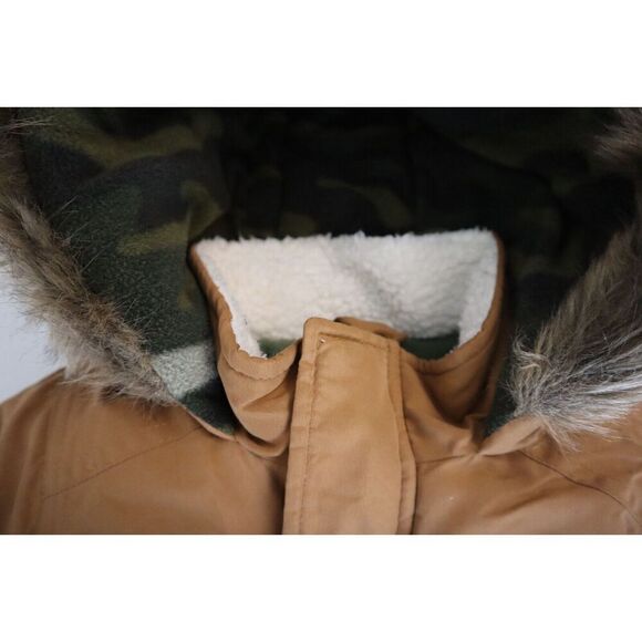 Carter's C2206168 Baby Boys' Sz 12M Camel Brown Heavyweight Adventure Parka Coat - Picture 2 of 12